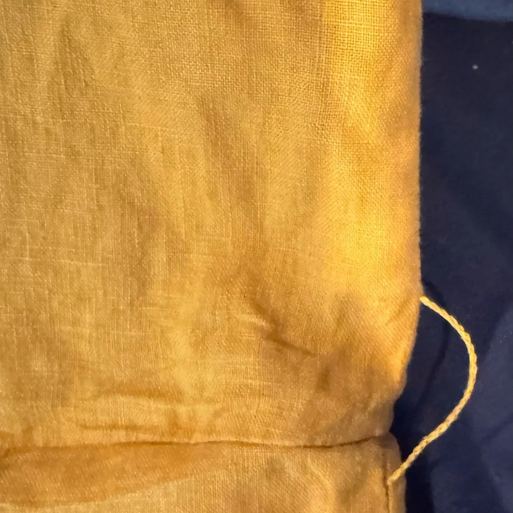 Everlane Orange Square Neck Linen Jumpsuit - Size 2